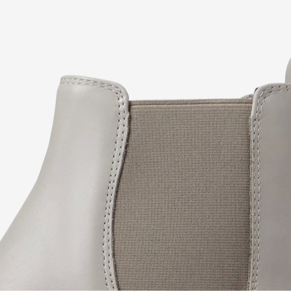 Sam Edelman Daelyn Lug Sole Chelsea Waterproof Boot Size 9.5 & 8 Grey Leather - Picture 6 of 13